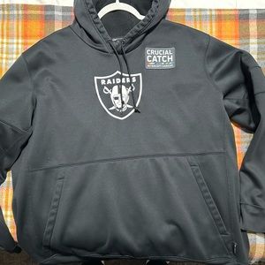 Raiders Nike crucial catch patch hoodie